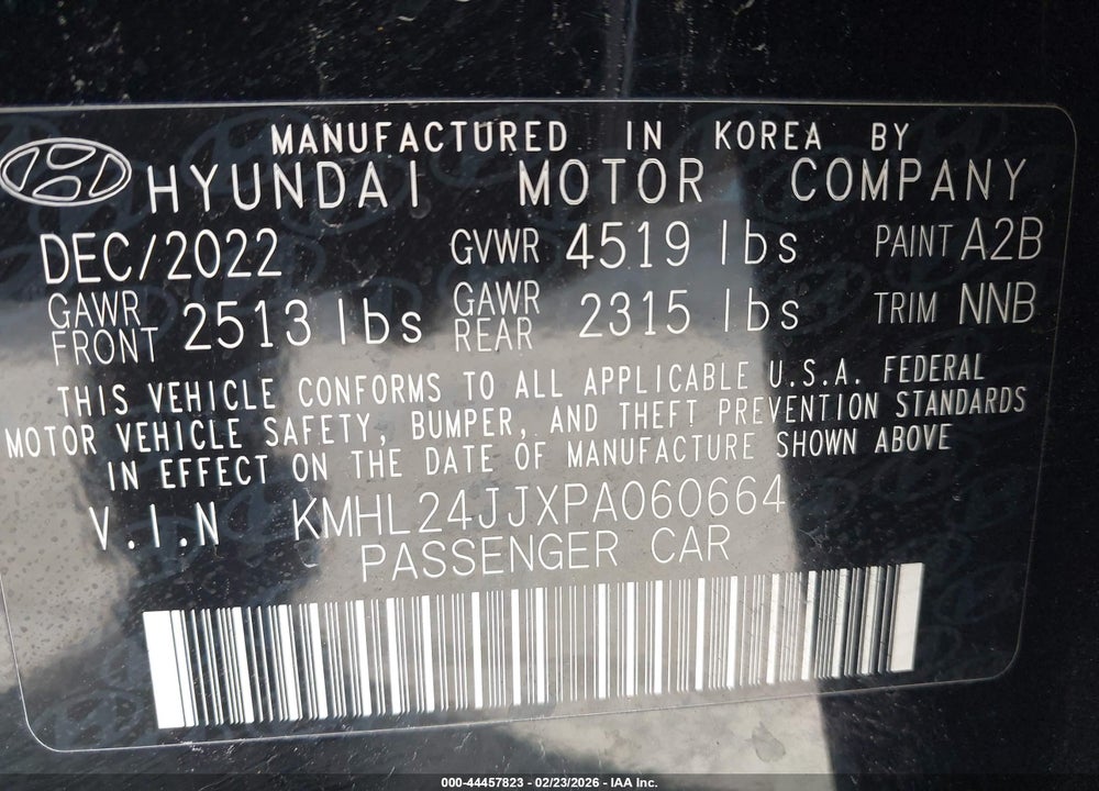 2023 HYUNDAI SONATA HYBRID BLUE VIN: KMHL24JJXPA060664