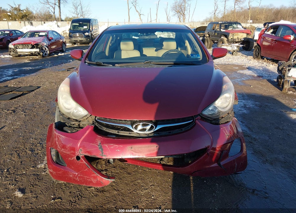 2013 HYUNDAI ELANTRA GLS VIN: 5NPDH4AE7DH233099
