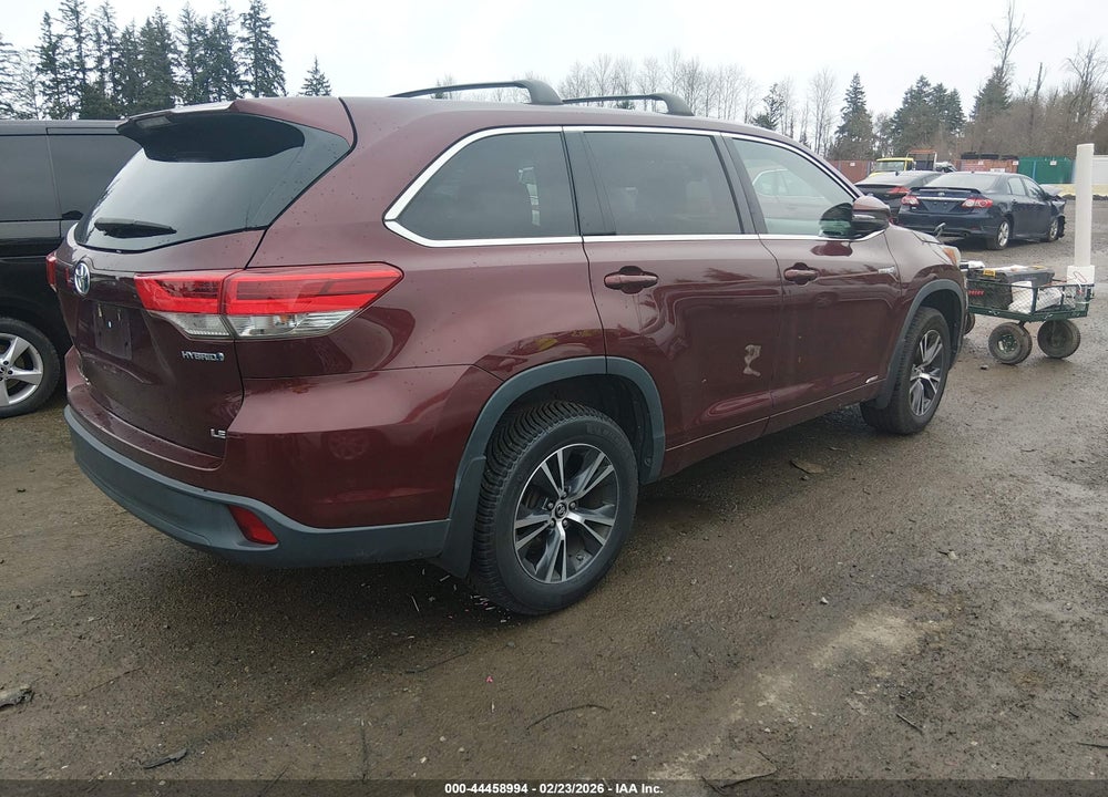 2017 TOYOTA HIGHLANDER HYBRID LE VIN: 5TDBGRFH9HS026093