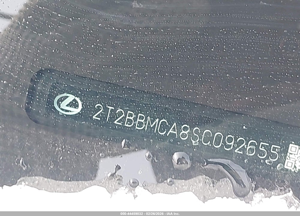 2025 LEXUS RX 350H PREMIUM VIN: 2T2BBMCA8SC092655