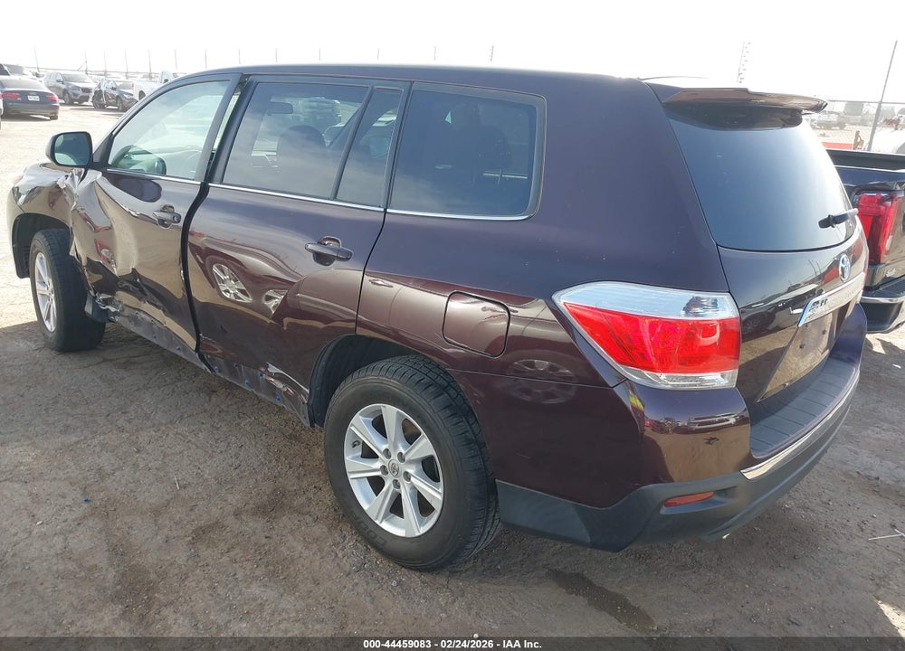 2013 TOYOTA HIGHLANDER BASE V6 VIN: 5TDZK3EH4DS138919