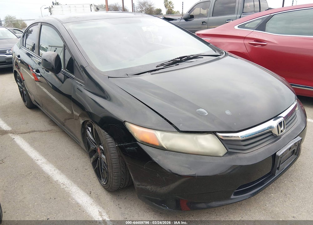 2012 HONDA CIVIC LX VIN: 19XFB2F58CE357506