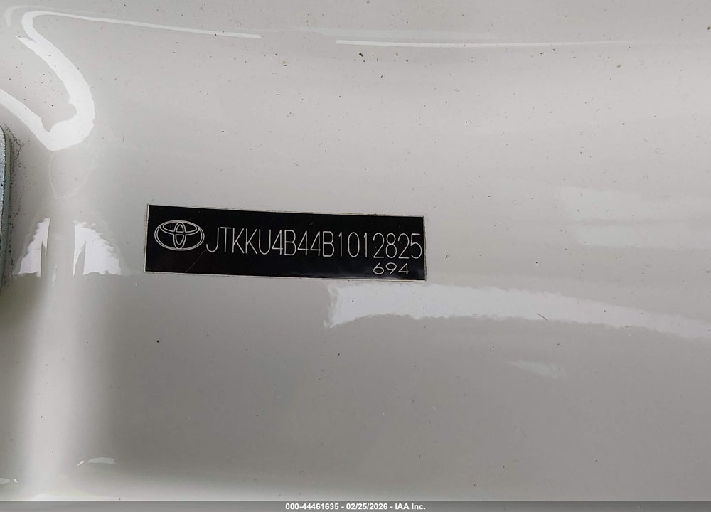 2011 SCION XD VIN: JTKKU4B44B1012825
