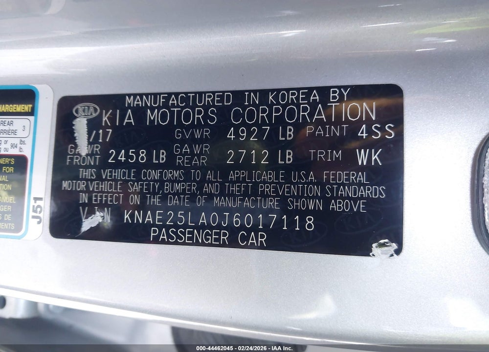2018 KIA STINGER PREMIUM VIN: KNAE25LA0J6017118