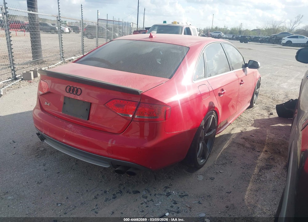 2012 AUDI S4 3.0 PREMIUM PLUS VIN: WAUBGAFL4CA075694
