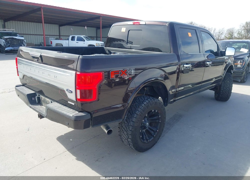 2018 FORD F-150 PLATINUM VIN: 1FTEW1EG6JFA44051