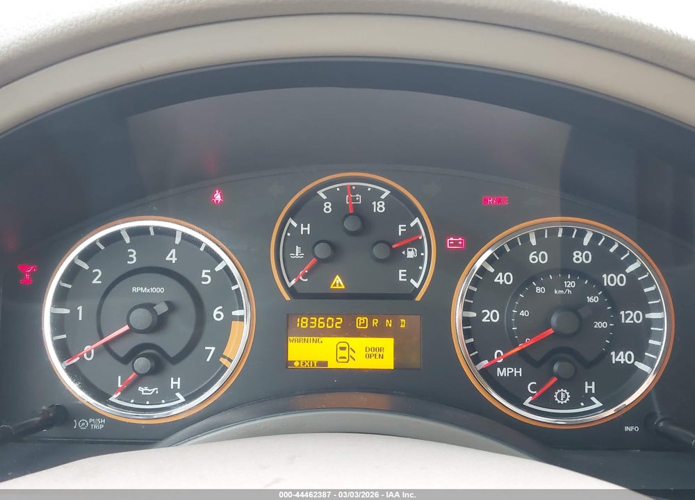 2013 NISSAN ARMADA SL VIN: 5N1BA0ND8DN609567
