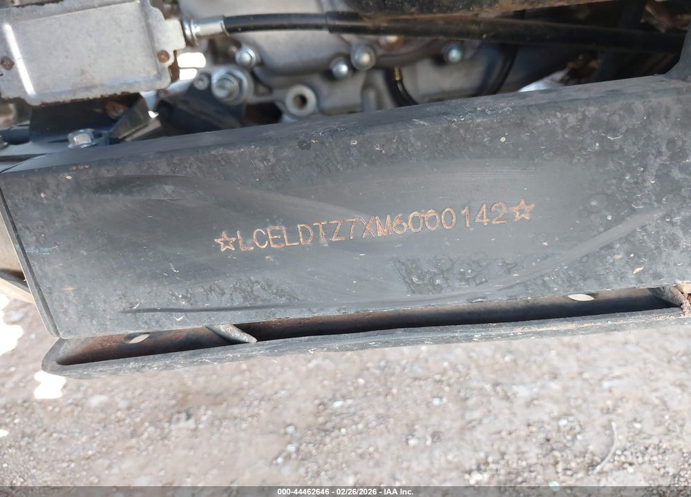 2021 CF MOTO ZFORCE VIN: LCELDTZ7XM6000142