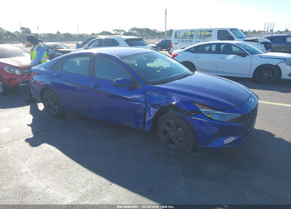 2023 HYUNDAI ELANTRA HYBRID BLUE VIN: KMHLM4AJ4PU050396