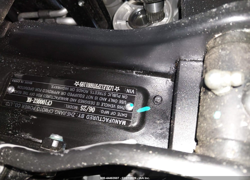 2026 CF MOTO UFORCE U10 PRO HIGHLAND VIN: LCELE1ZF9T6001189