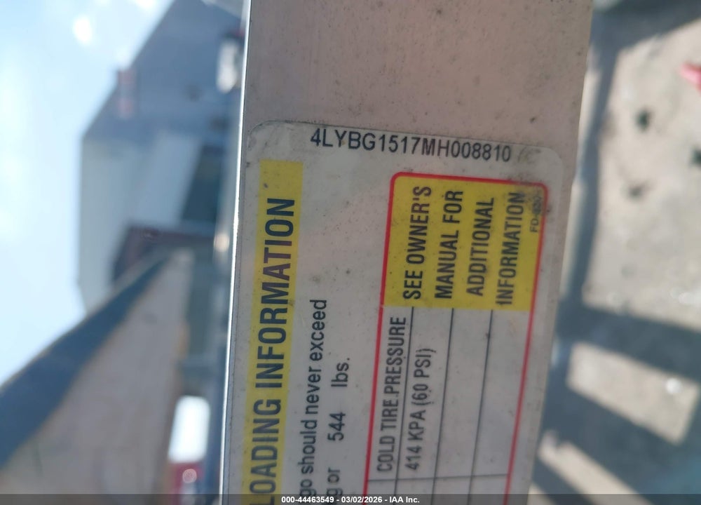 2021 MCCLAIN TRAILERS KAYAK TRAILER VIN: 4LYBG1517MH008810