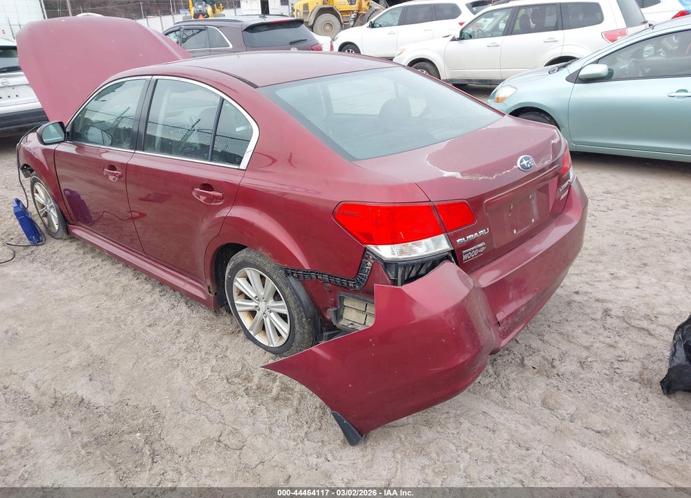 2011 SUBARU LEGACY 2.5I PREMIUM VIN: 4S3BMBG64B3242374