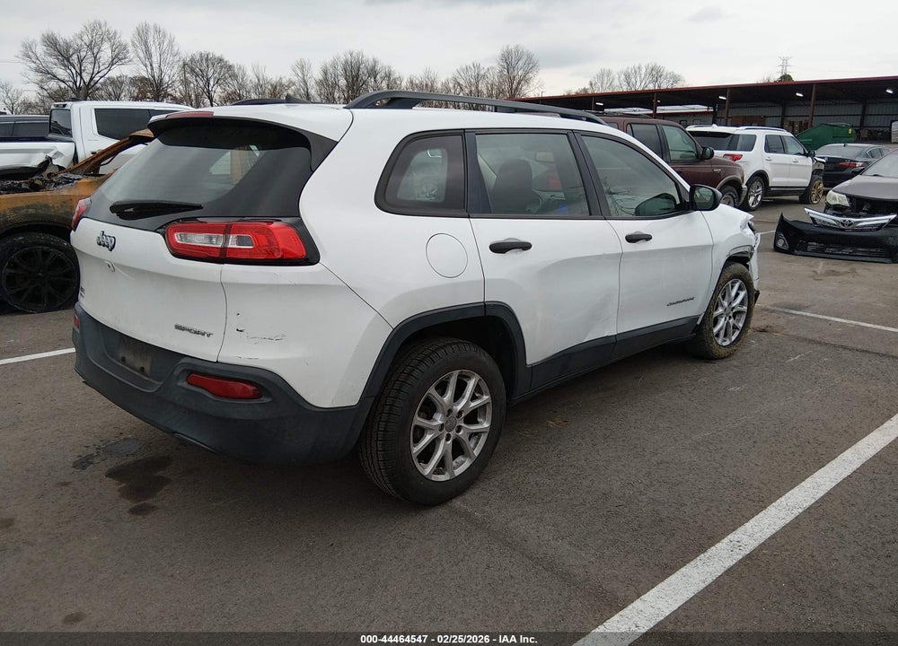 2016 JEEP CHEROKEE SPORT VIN: 1C4PJLAB5GW126391