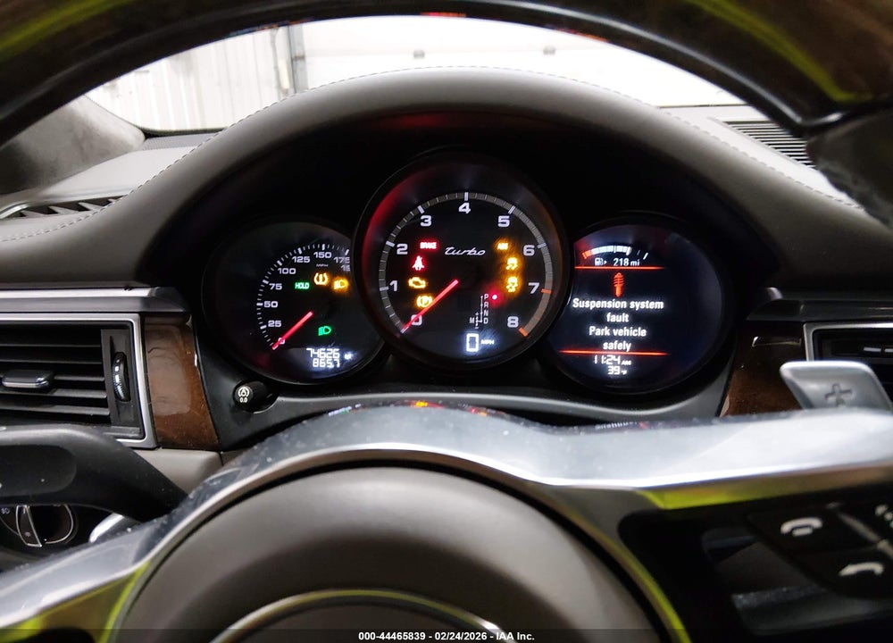 2016 PORSCHE MACAN TURBO VIN: WP1AF2A5XGLB91832