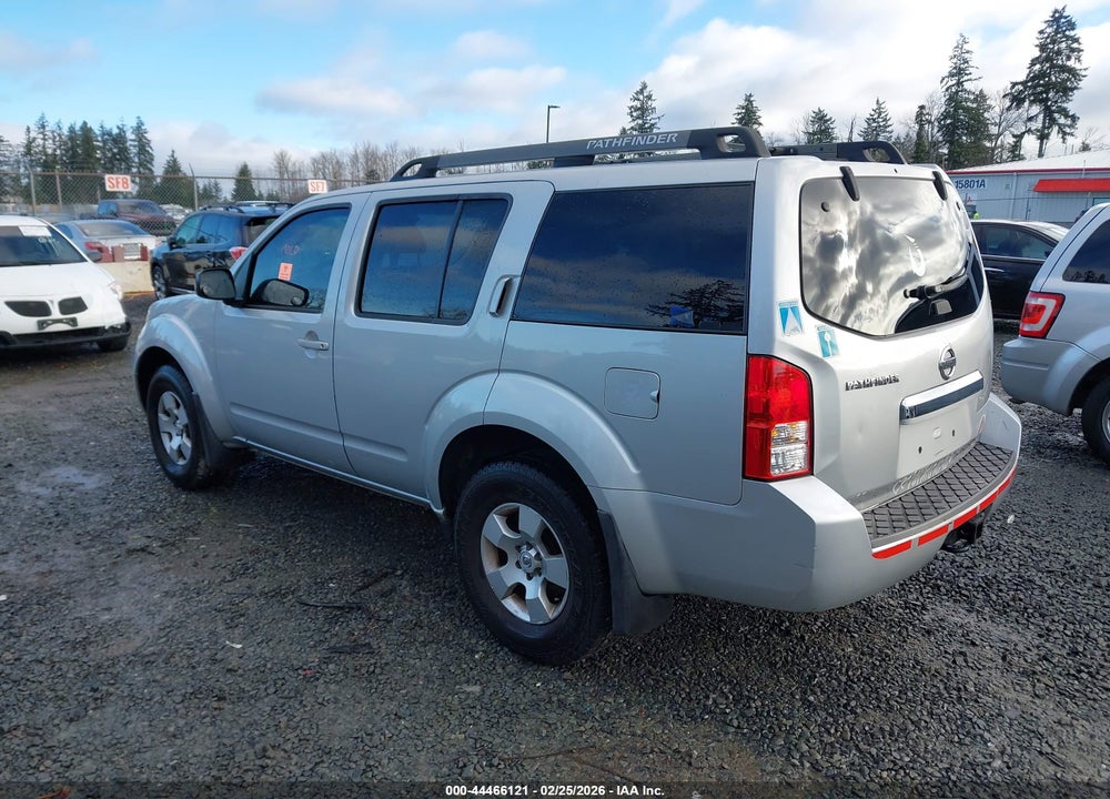 2012 NISSAN PATHFINDER LE/S/SILVER/SV VIN: 5N1AR1NB5CC612249
