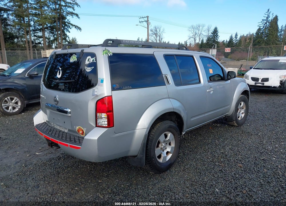 2012 NISSAN PATHFINDER LE/S/SILVER/SV VIN: 5N1AR1NB5CC612249