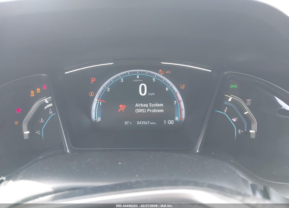 2019 HONDA CIVIC EX VIN: SHHFK7H64KU208200
