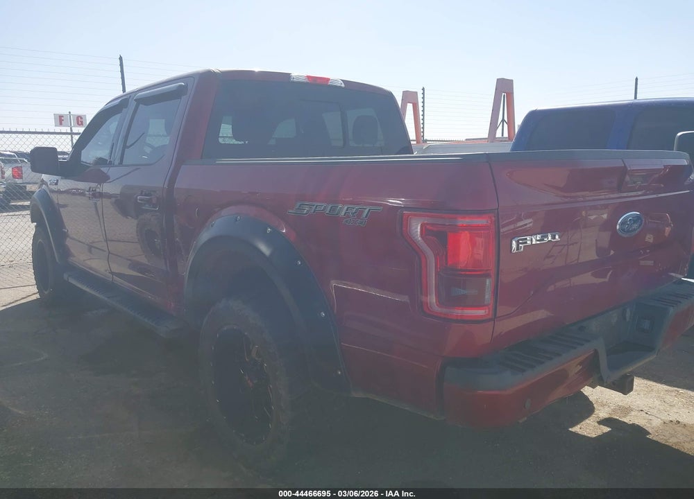 2016 FORD F-150 LARIAT VIN: 1FTEW1EG4GFC49666