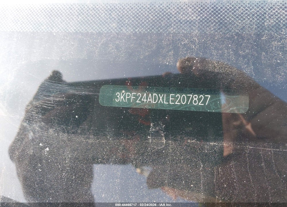 2020 KIA FORTE LXS VIN: 3KPF24ADXLE207827