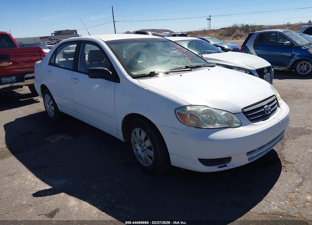 2003 TOYOTA COROLLA LE VIN: JTDBR32E730017228