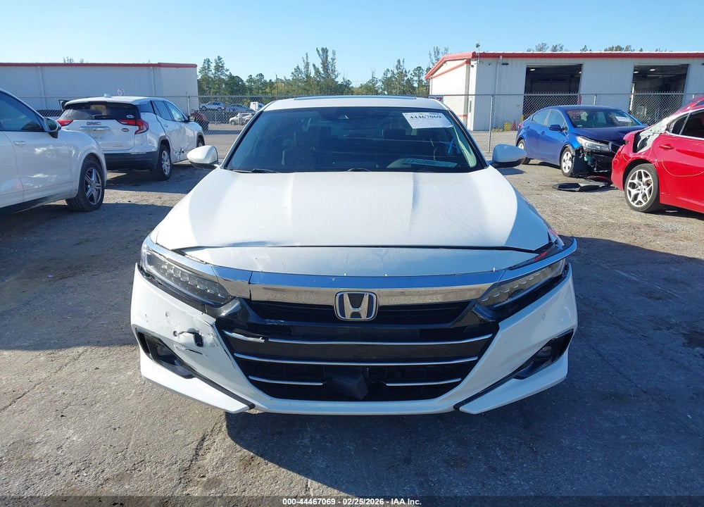 2022 HONDA ACCORD HYBRID EX-L VIN: 1HGCV3F57NA017481