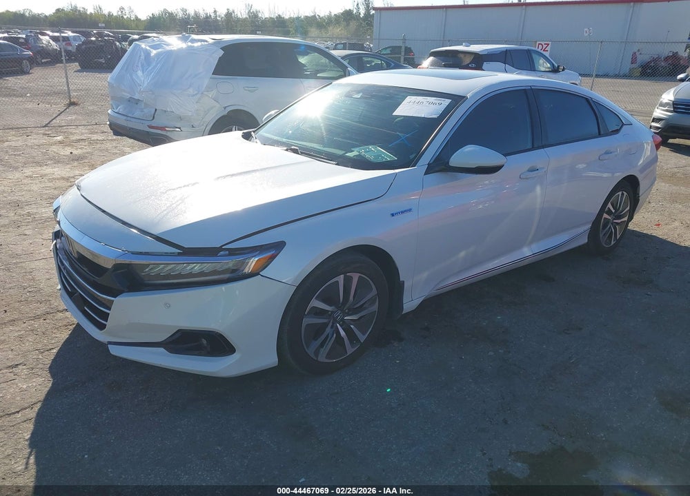 2022 HONDA ACCORD HYBRID EX-L VIN: 1HGCV3F57NA017481