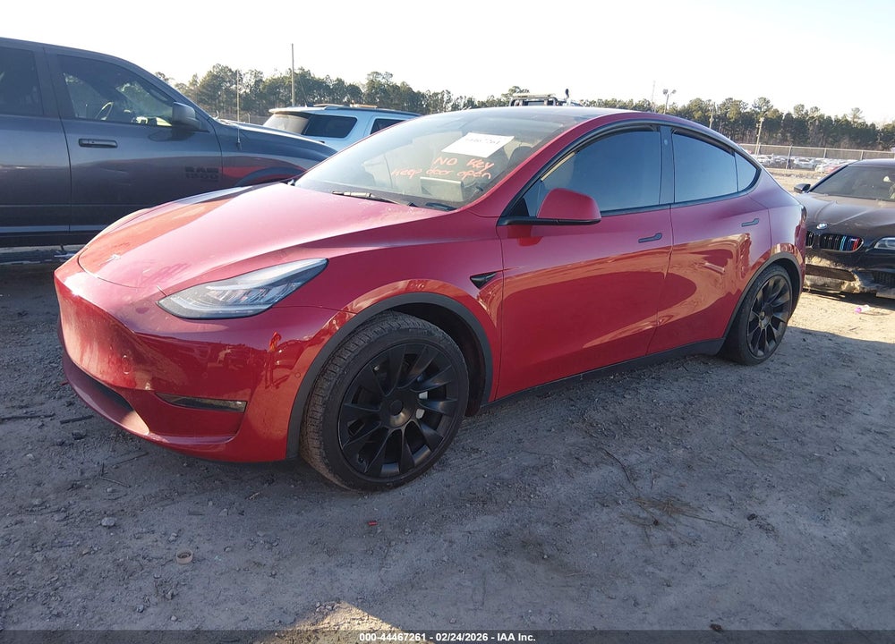 2022 TESLA MODEL Y LONG RANGE DUAL MOTOR ALL-WHEEL DRIVE VIN: 7SAYGDEEXNF329245