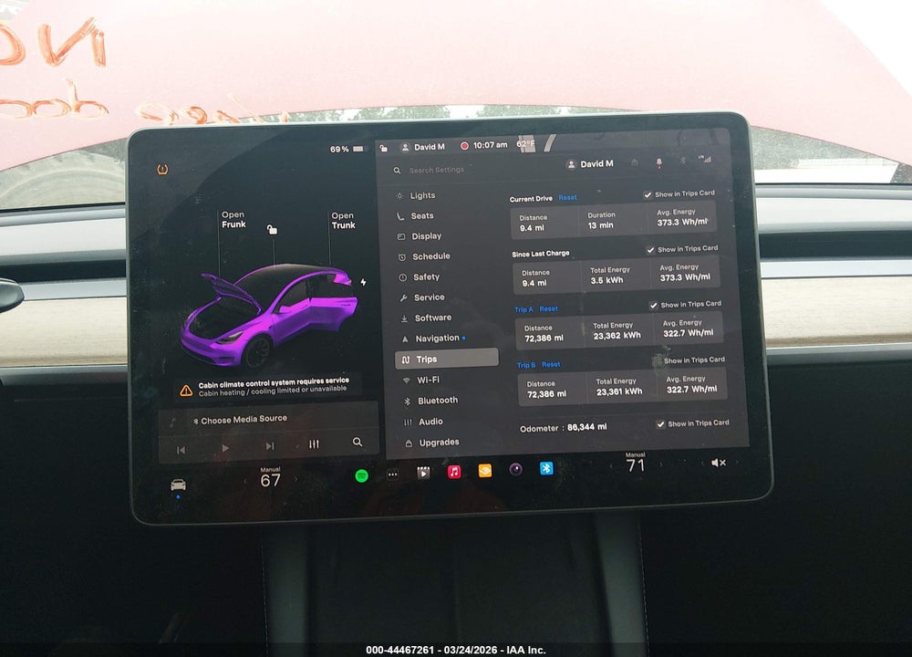 2022 TESLA MODEL Y LONG RANGE DUAL MOTOR ALL-WHEEL DRIVE VIN: 7SAYGDEEXNF329245