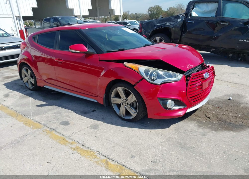 2013 HYUNDAI VELOSTER TURBO W/BLACK VIN: KMHTC6AEXDU172287