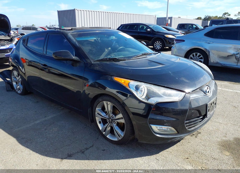 2012 HYUNDAI VELOSTER BASE W/BLACK VIN: KMHTC6AD4CU070229