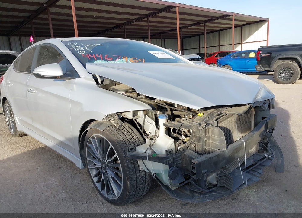 2018 HYUNDAI ELANTRA SPORT VIN: KMHD04LBXJU682154