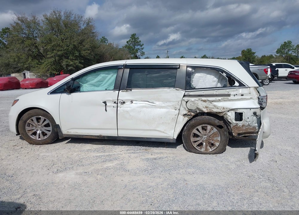 2017 HONDA ODYSSEY SE VIN: 5FNRL5H3XHB020960
