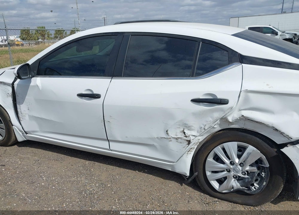 2025 NISSAN SENTRA S VIN: 3N1AB8BV3SY222291