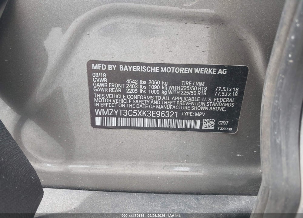 2019 MINI COUNTRYMAN COOPER S VIN: WMZYT3C5XK3E96321