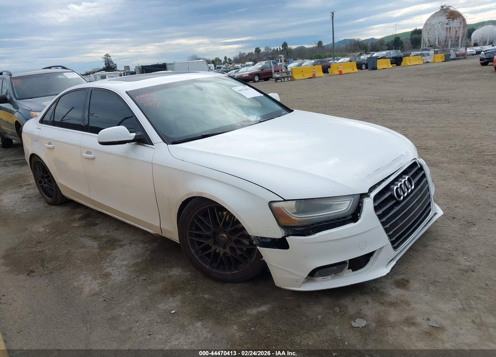 2013 AUDI A4 2.0T PREMIUM VIN: WAUEFAFL3DN009826