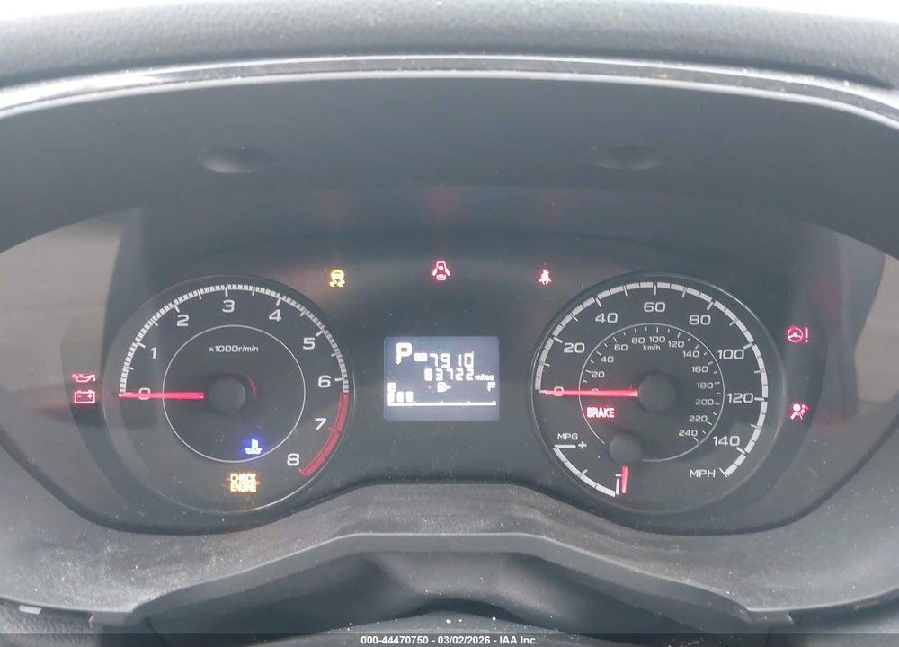 2017 SUBARU IMPREZA 2.0I VIN: 4S3GTAA64H3707725