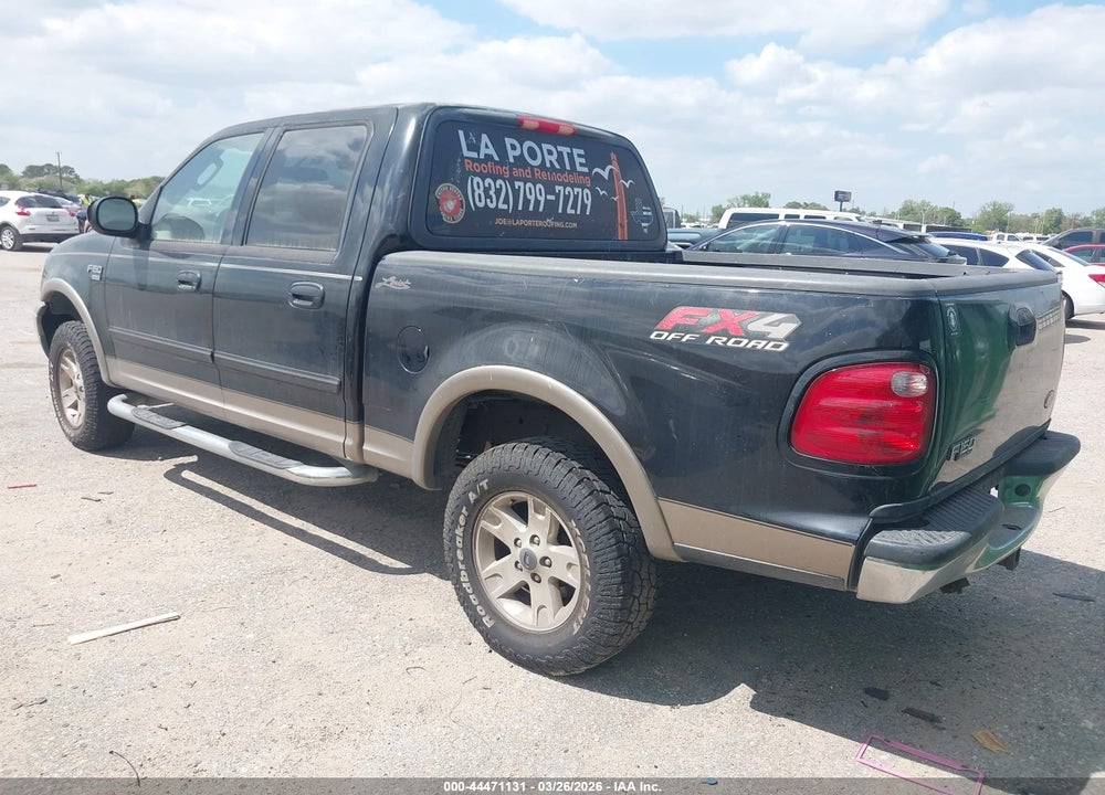 2003 FORD F-150 LARIAT/XLT VIN: 1FTRW08LX3KC93208