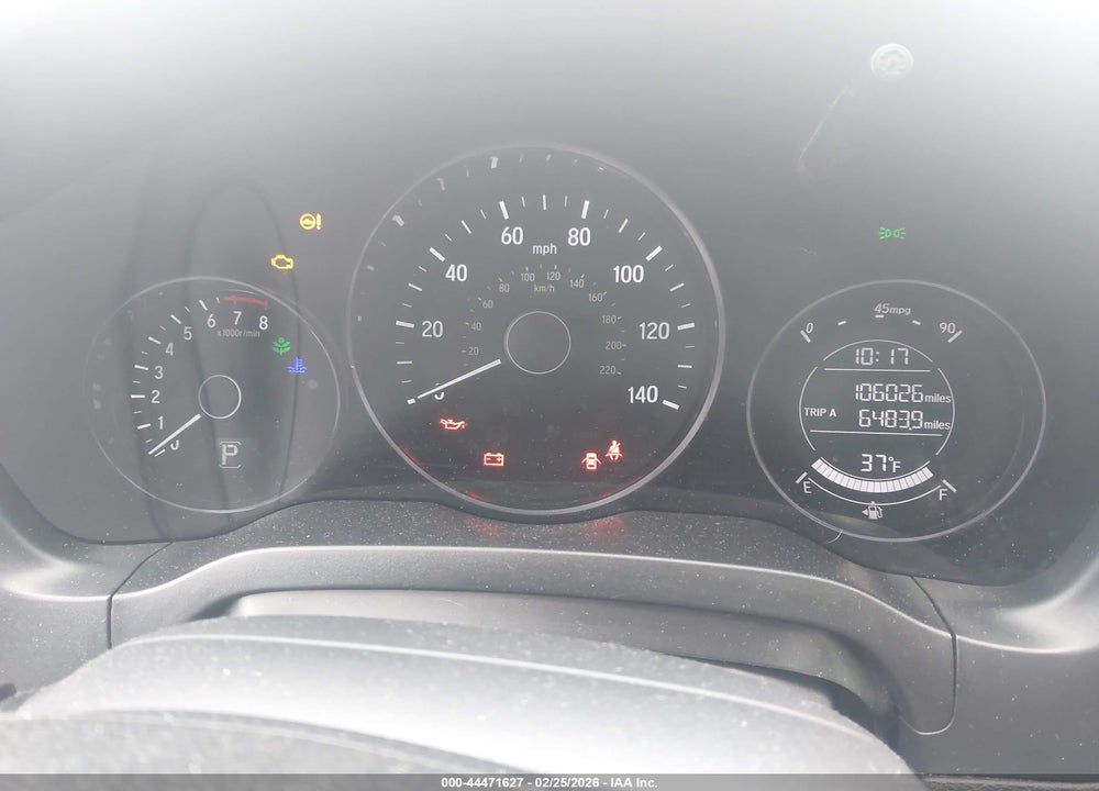 2019 HONDA HR-V SPORT VIN: 3CZRU6H18KM739624