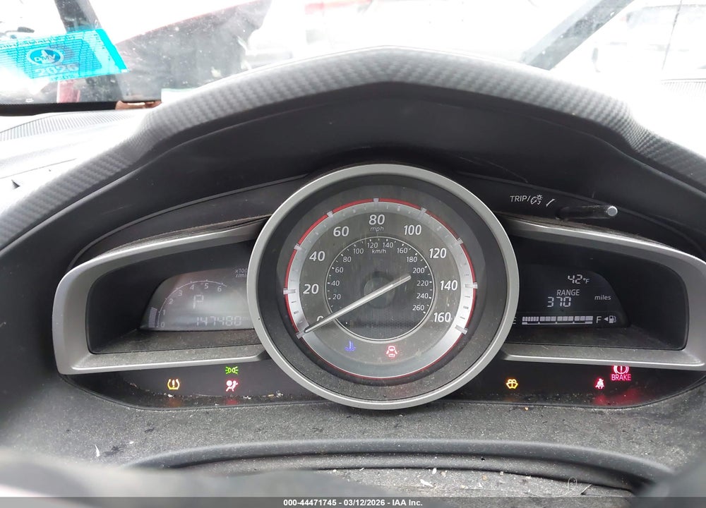 2014 MAZDA 3 I TOURING VIN: JM1BM1L72E1101036