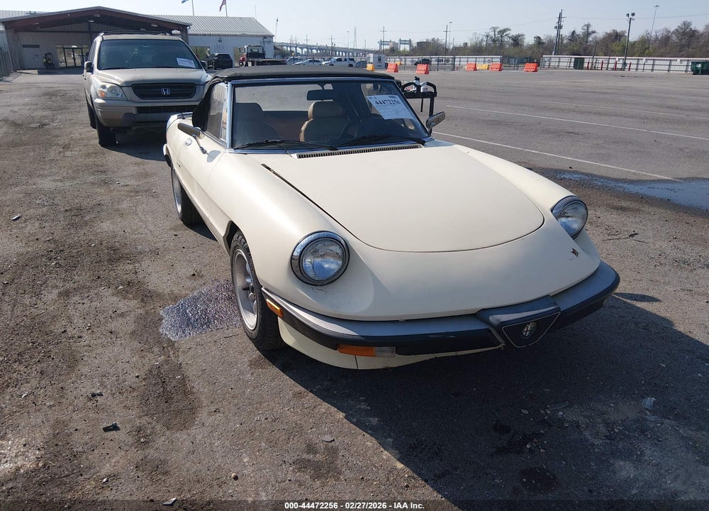 1987 ALFA ROMEO SPIDER GRADUATE VIN: ZARBA5647H1045364