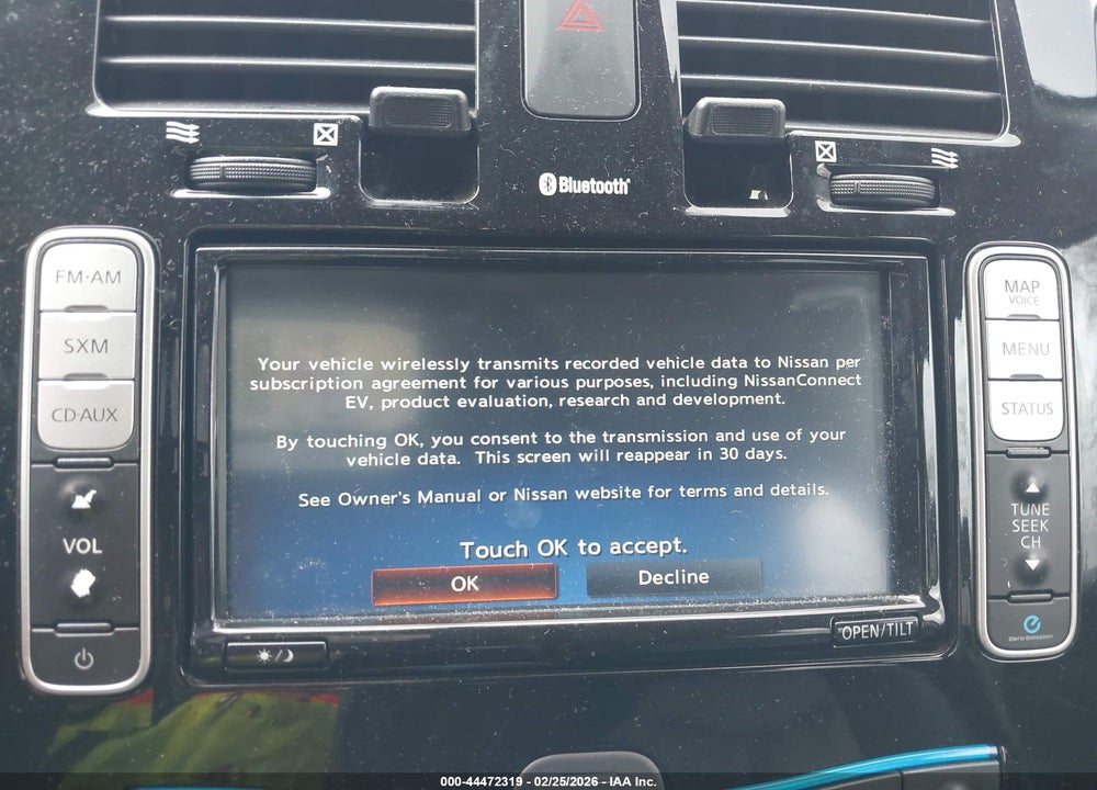 2016 NISSAN LEAF SL VIN: 1N4BZ0CP5GC307265