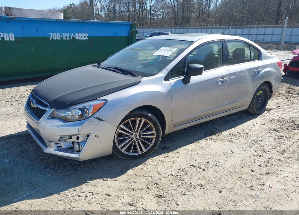 2015 SUBARU IMPREZA 2.0I PREMIUM VIN: JF1GJAK6XFH009047