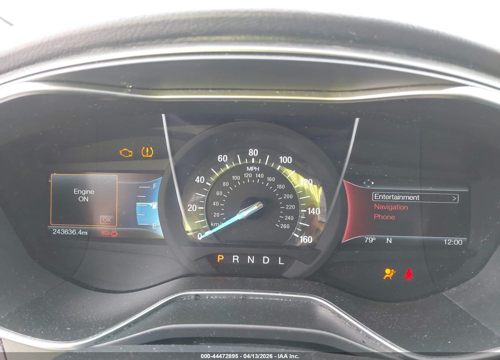 2017 FORD FUSION SE VIN: 3FA6P0H75HR258877
