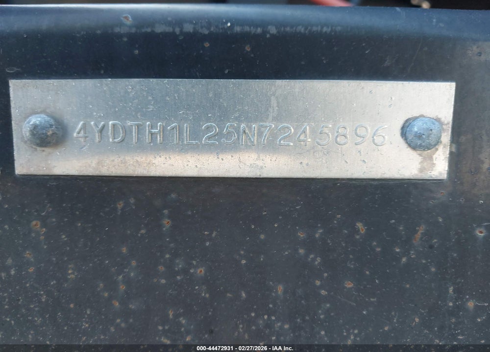 2022 KEYSTONE RV OTHER VIN: 4YDTH1L25N7245896