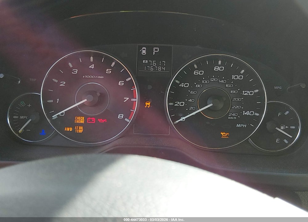 2012 SUBARU LEGACY 2.5I VIN: 4S3BMCA68C3007265