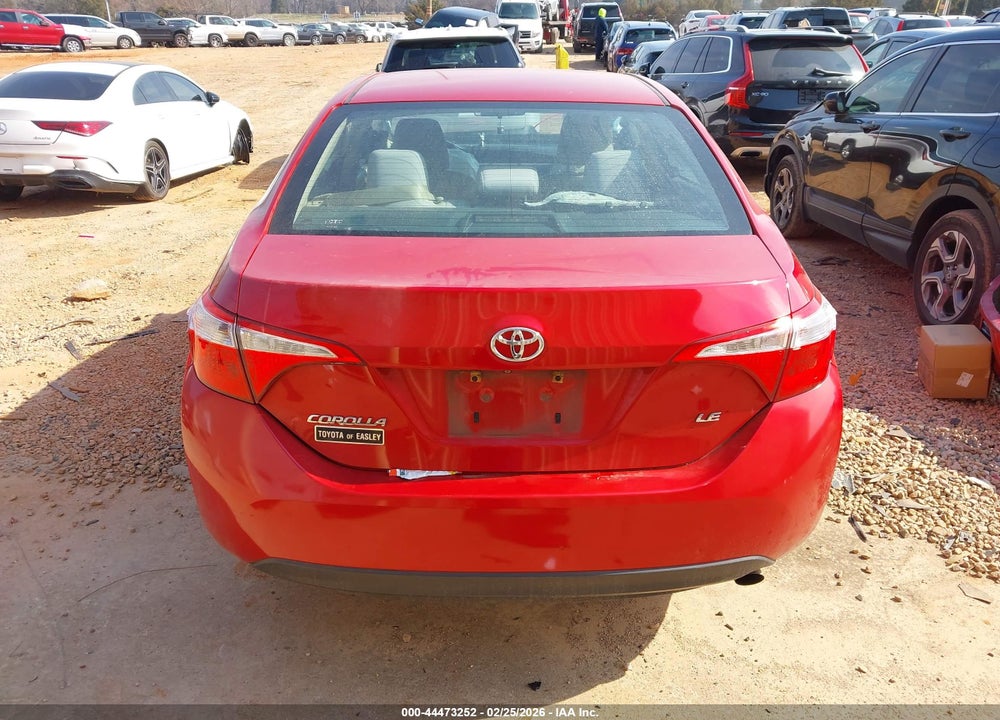 2015 TOYOTA COROLLA LE VIN: 2T1BURHE5FC289974