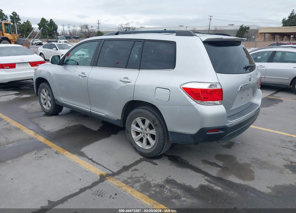 2013 TOYOTA HIGHLANDER BASE PLUS V6 VIN: 5TDZK3EH2DS115431