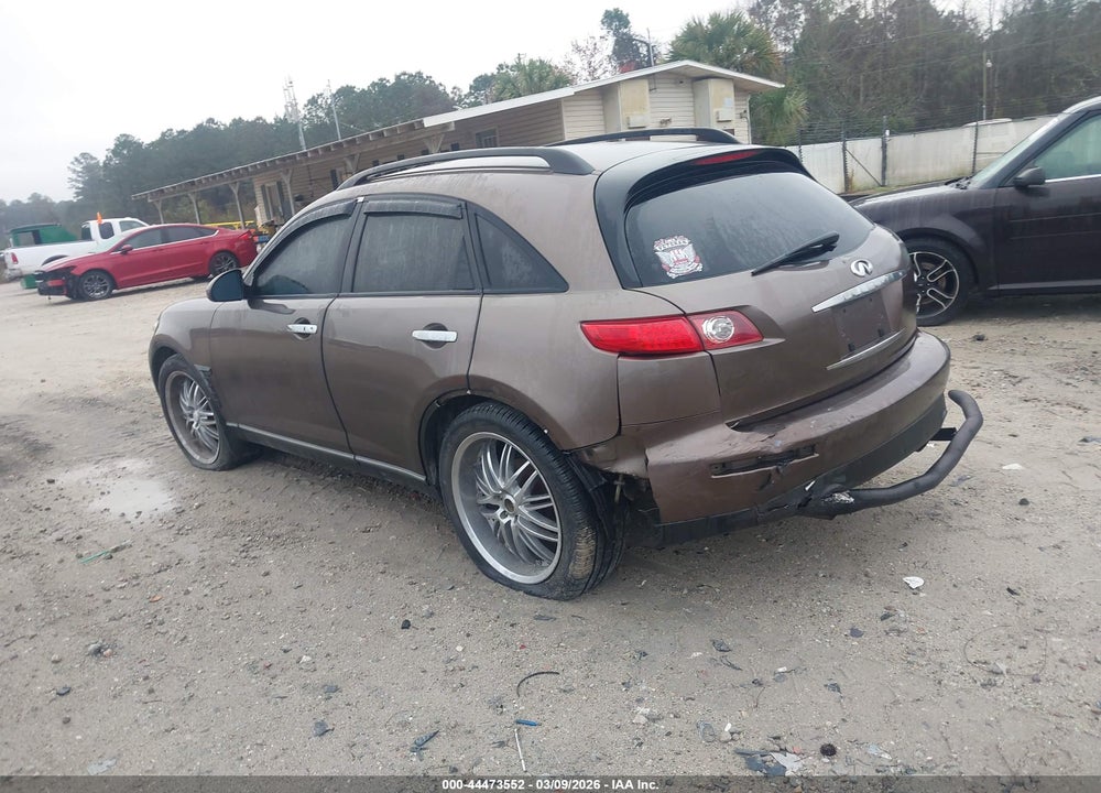 2005 INFINITI FX35 VIN: JNRAS08W75X214909