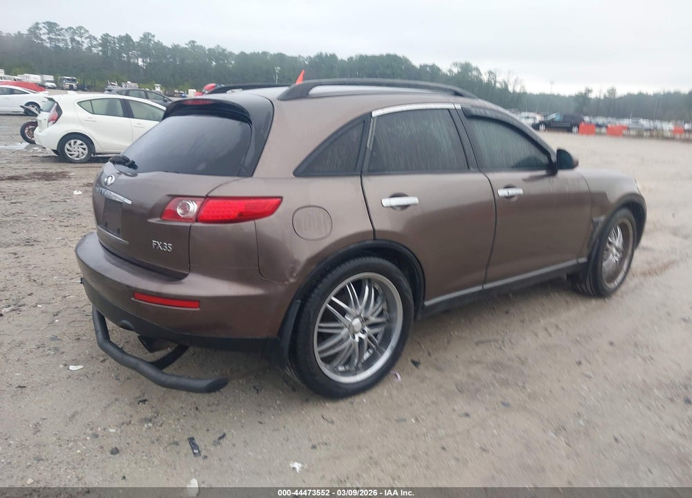 2005 INFINITI FX35 VIN: JNRAS08W75X214909