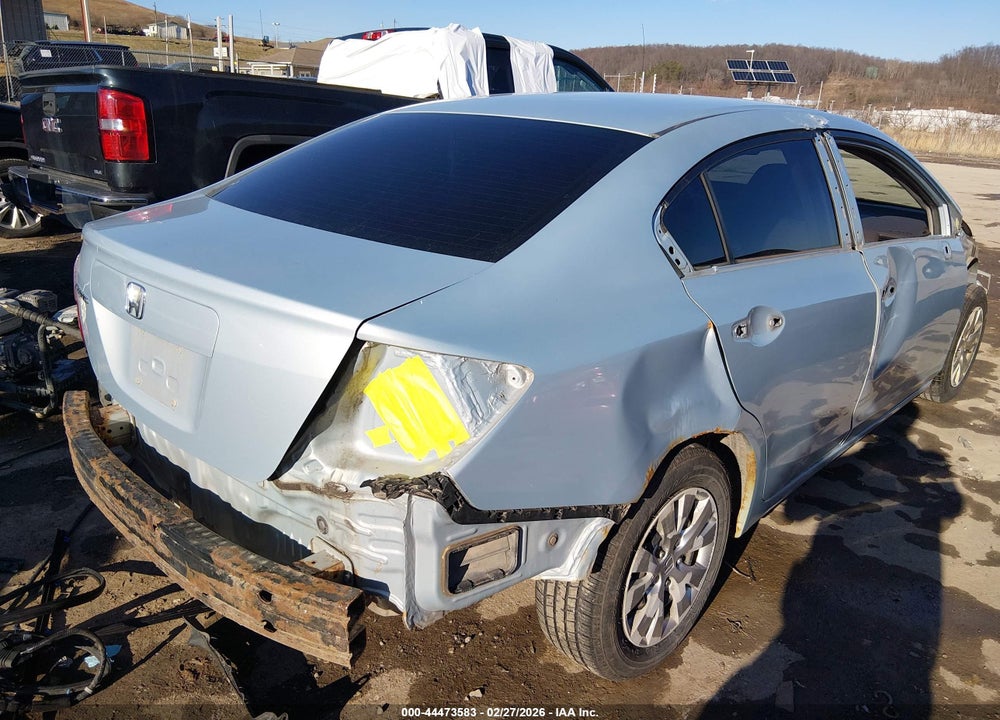 2012 HONDA CIVIC LX VIN: 2HGFB2F56CH536603
